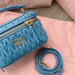 Alternative view of Replica Miu Miu Cosmetic Bag Blue