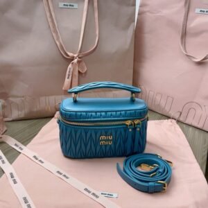 Replica Miu Miu Cosmetic Bag Blue