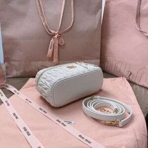 Alternative view of Fake Miu Miu Cosmetic Bag White