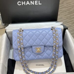 CHANEL Classic Flap 23cm Light Blue