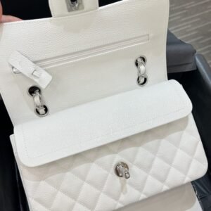 Alternative view of CHANEL Classic Flap 23cm White Silver