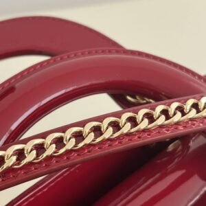 Alternative view of Fake Lady Dior Mini Red Patent