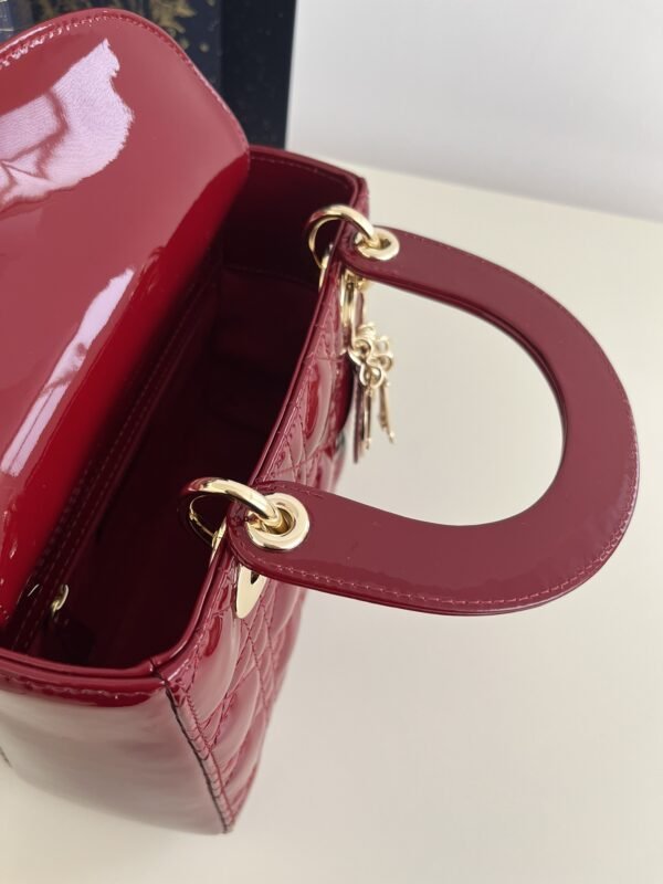 Replica Lady Dior Patent Red - Image 3