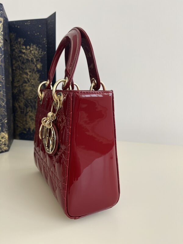 Replica Lady Dior Patent Red - Image 4