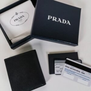 Alternative view of Replica Prada Saffiano Short Wallet