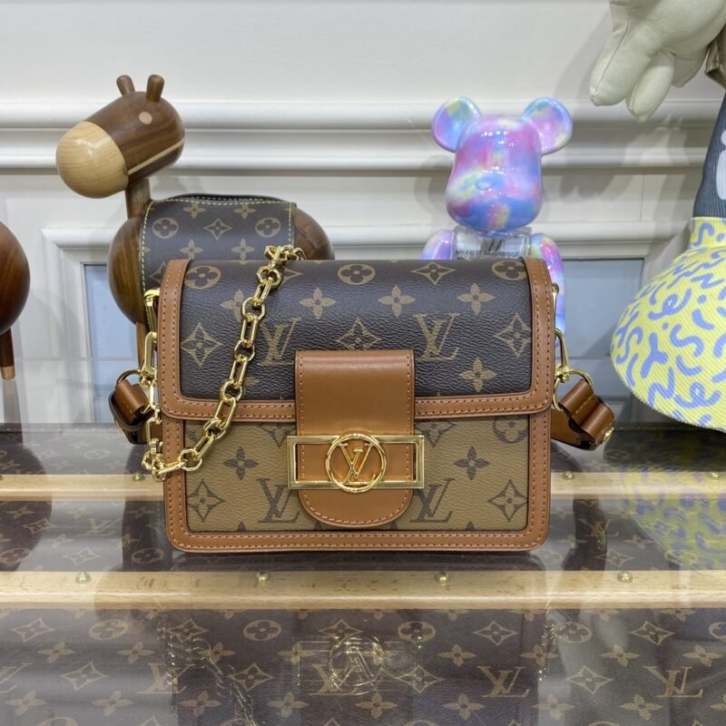Fake Louis Vuitton Dauphine Mini Brown