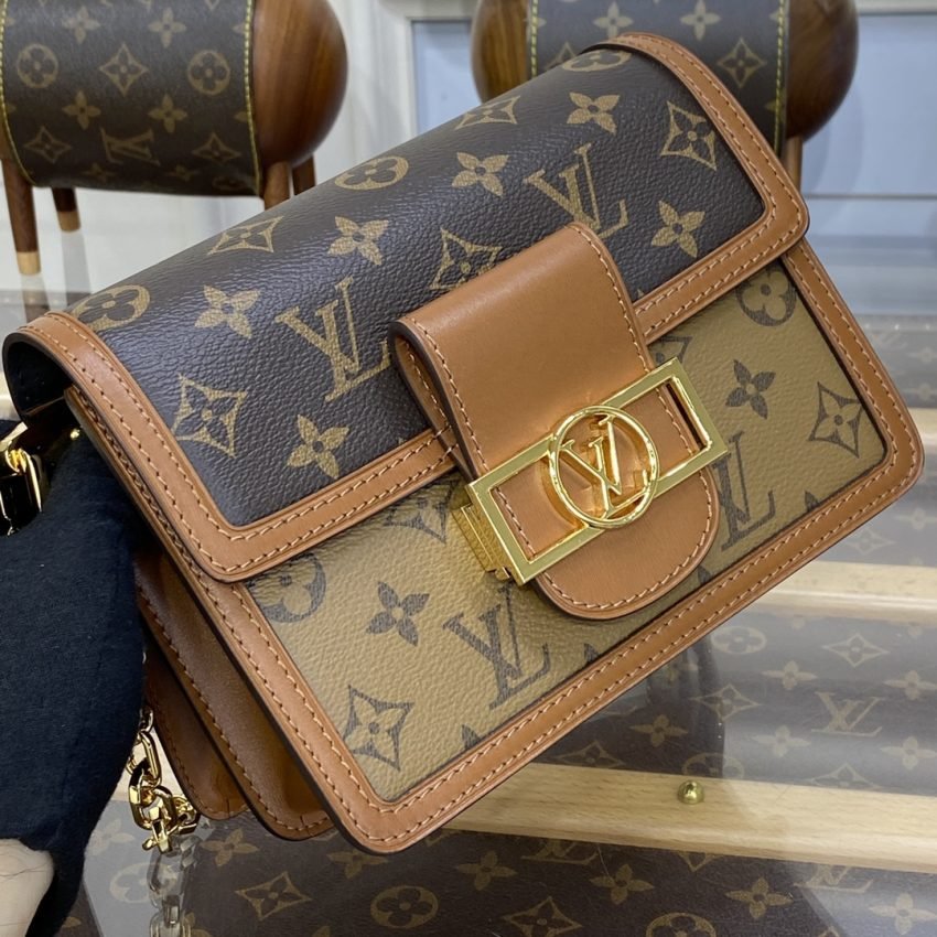 Fake Louis Vuitton Dauphine Mini Brown - Image 7