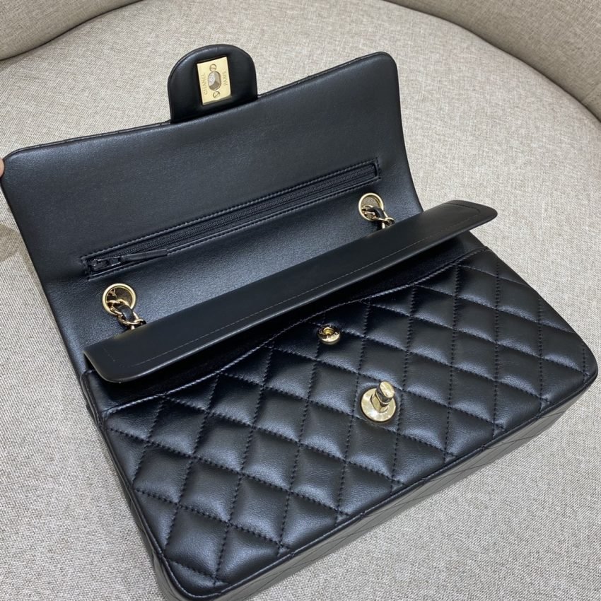 CHANEL Classic Flap 25cm Black Gold - Image 8