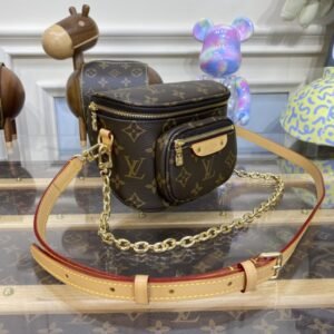Alternative view of Replica Louis Vuitton Bumbag Mini Brown