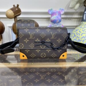 Fake Louis Vuitton Steamer Wearable Wallet Brown&Yellow