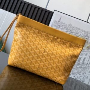 Fake Goyard Conti Pouch Yellow