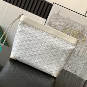 Replica Goyard Conti Pouch White
