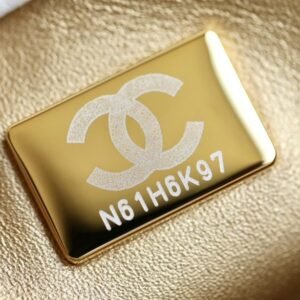 Alternative view of CHANEL CF 20 cm Golden Ball White