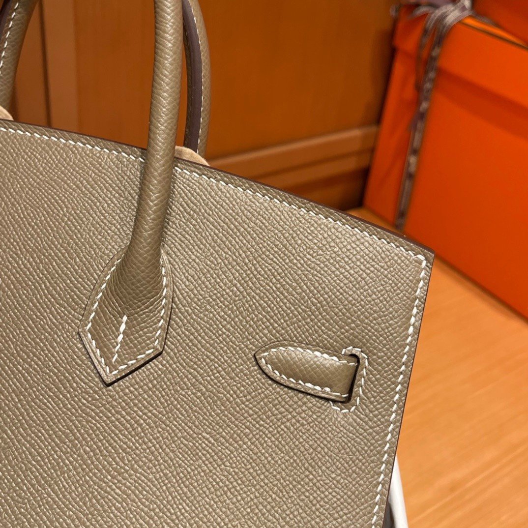 Fake Hermès Birkin Epsom Elephant Grey - Image 6