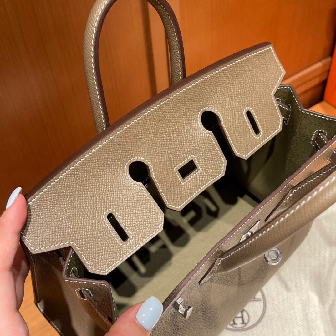 Fake Hermès Birkin Epsom Elephant Grey - Image 7