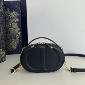 Fake Dior Signature Top Handle Black