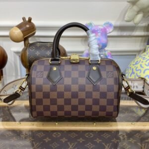Fake Louis Vuitton Speedy Bandouliere 20 Brown Grid