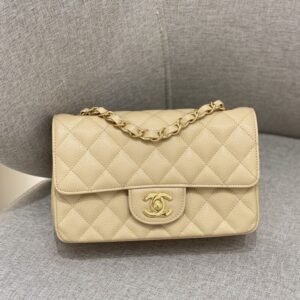 CHANEL Classic Flap 20cm Apricot