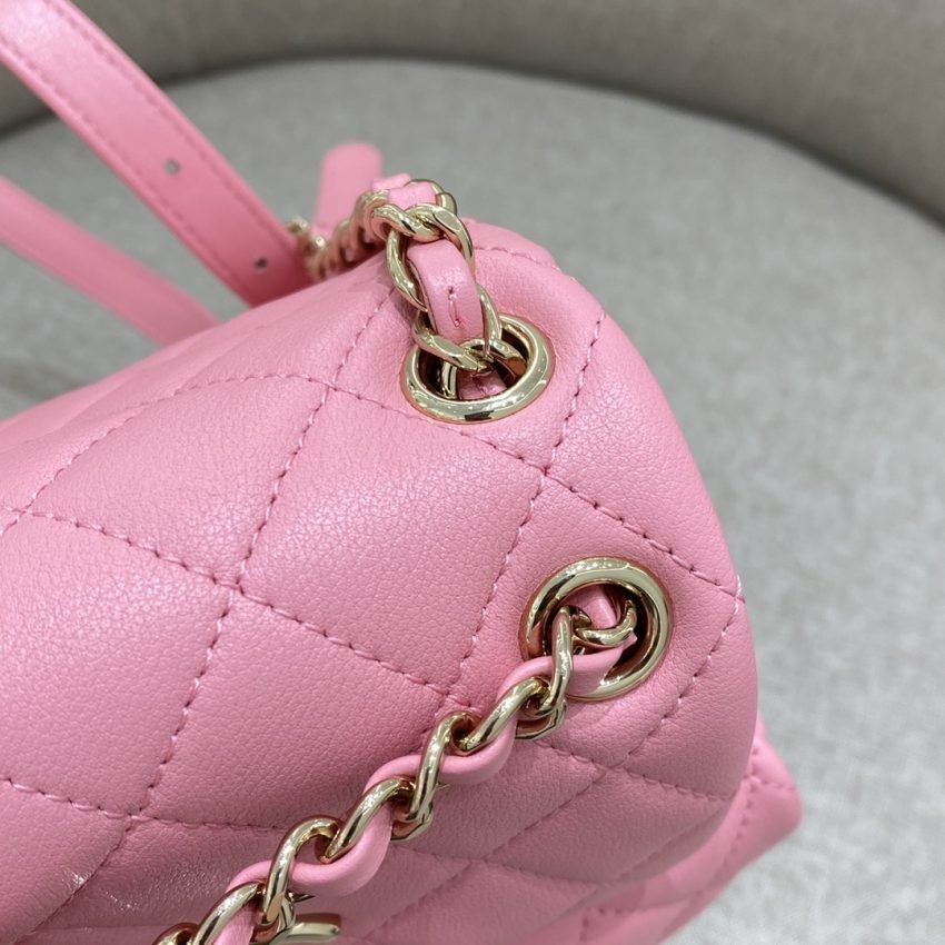 CHANEL 23A Backpack Small Pink - Image 4