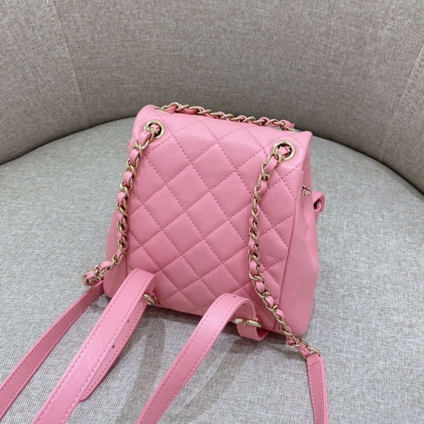 CHANEL 23A Backpack Small Pink - Image 2