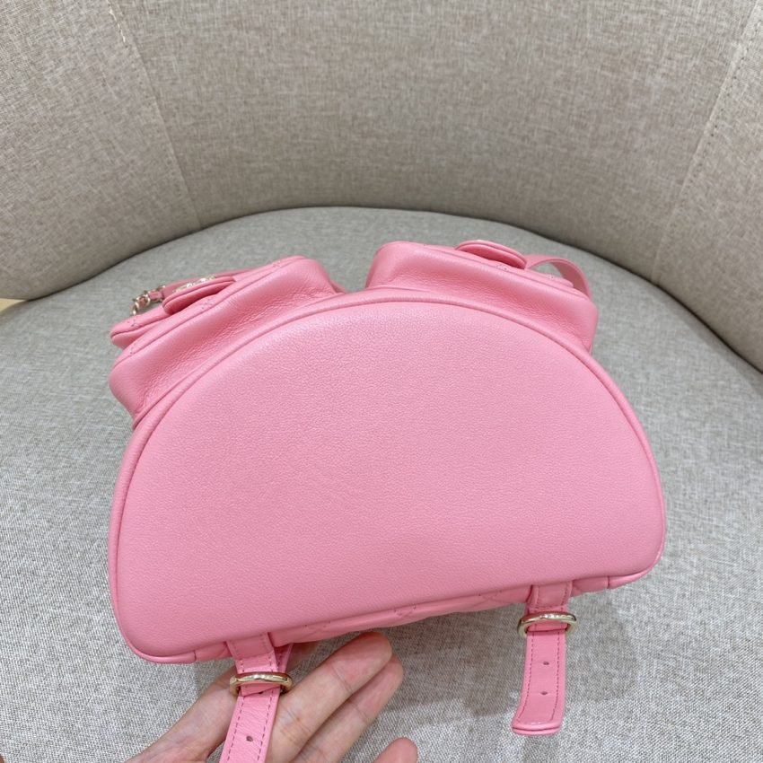 CHANEL 23A Backpack Small Pink - Image 12