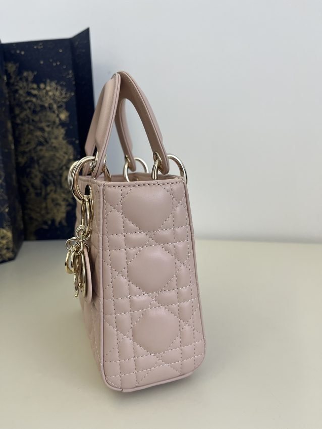 Fake Lady Dior Mini Pale Pink - Image 5