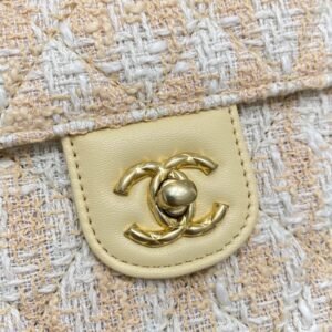 Alternative view of CHANEL Tweed Handle Crush Small Apricot