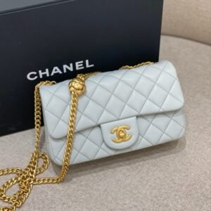 Alternative view of CHANEL Camellia Flap Light Blue