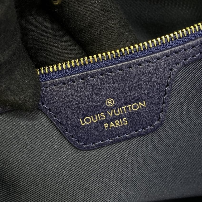 Fake Louis Vuitton Neverfull MM Denim Blue - Image 3