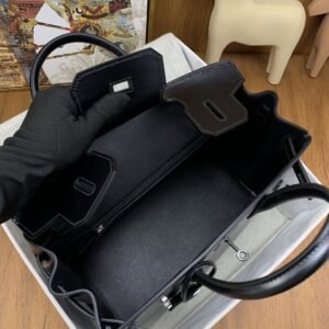 Alternative view of Replica Hermès Birkin Royal Box Black