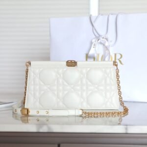 Alternative view of Replica Dior Miss Caro Noire Clutch White