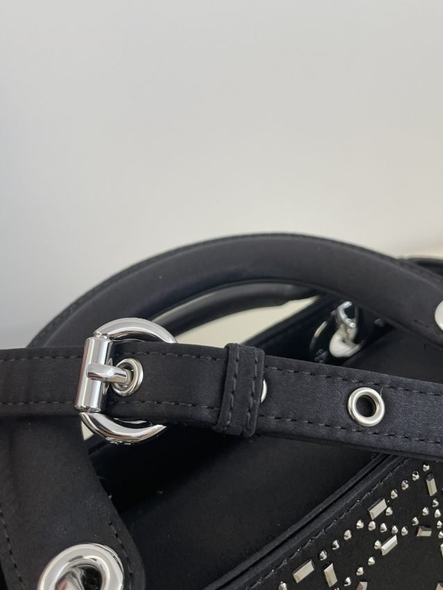 Replica Lady Dior Mini Satin Black - Image 4