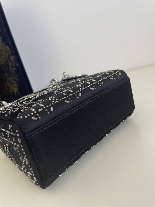 Replica Lady Dior Mini Satin Black - Image 5