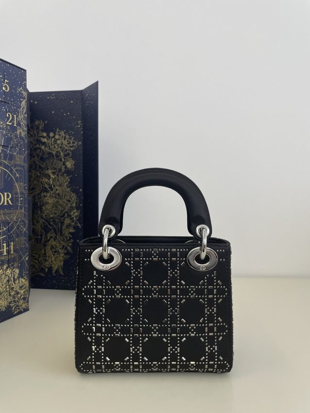 Replica Lady Dior Mini Satin Black - Image 6