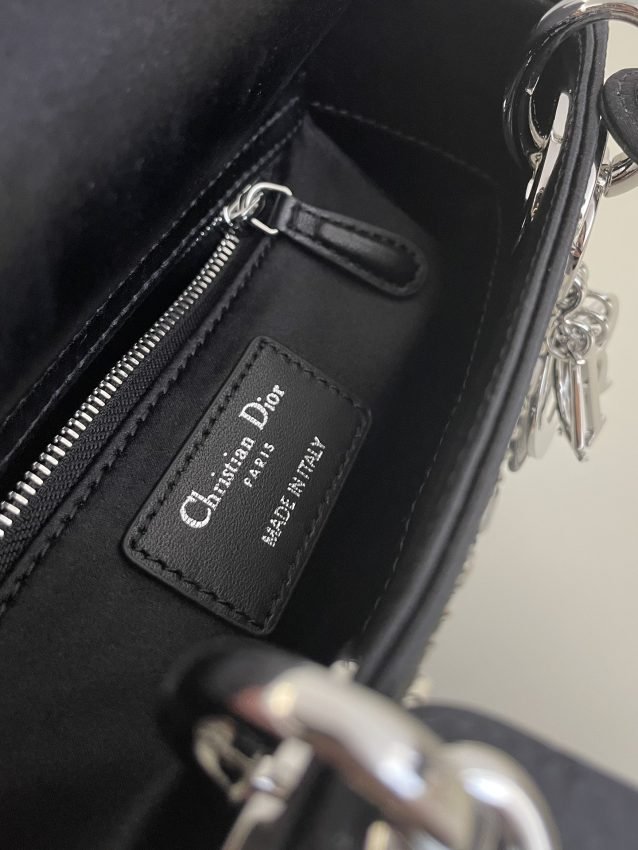 Replica Lady Dior Mini Satin Black - Image 7