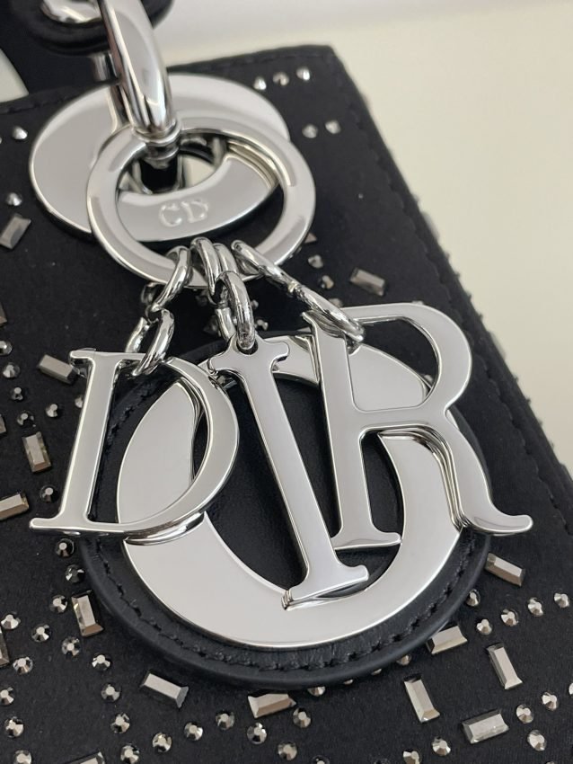 Replica Lady Dior Mini Satin Black - Image 8