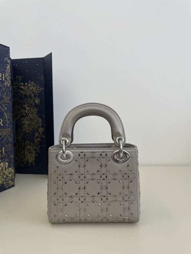 Fake Lady Dior Mini Satin Grey - Image 2