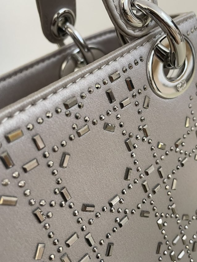 Fake Lady Dior Mini Satin Grey - Image 4