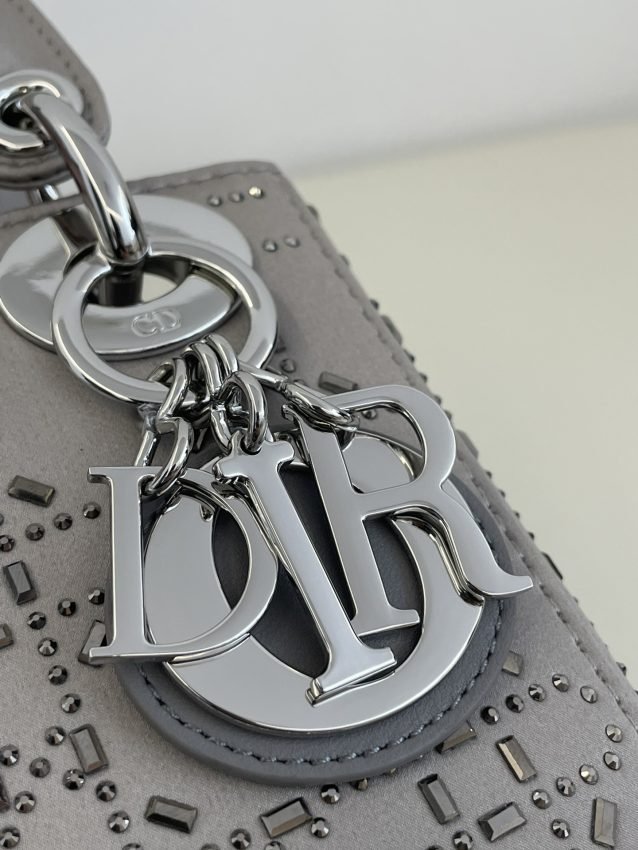 Fake Lady Dior Mini Satin Grey - Image 9