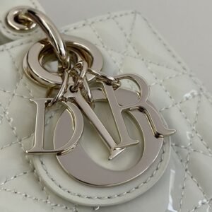 Alternative view of Fake Dior Lady D – Joy Mini Bag White Patent