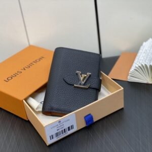 Louis Vuitton Vertical Compact Wallet Black