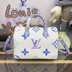 Fake Louis Vuitton Speedy Bandouliere 25 Blue