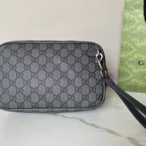 Alternative view of Replica Gucci Ophidia GG Clutch Grey