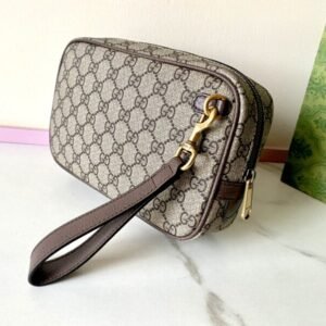 Alternative view of Replica Gucci Ophidia GG Clutch Beige