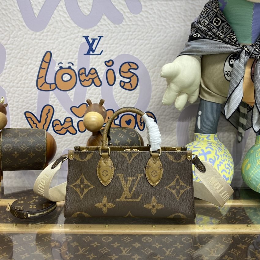 Replica LV Onthego East West Brown - Image 5
