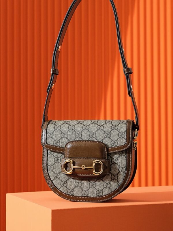 Replica Gucci Horsebit 1995 Semi – Circular Canvas - Image 7