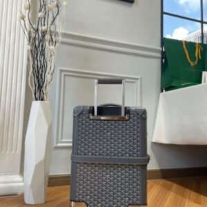 Replica Goyard Bourget Travel Suitcase Grey