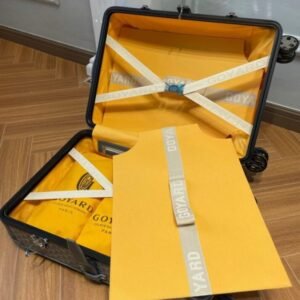 Alternative view of Fake Goyard Bourget Travel Suitcase Brown