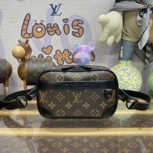 Fake Louis Vuitton Alpha Messenger Brown Canvas