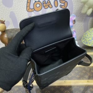 Alternative view of Replica Louis Vuitton Nano Steamer Black Canvas